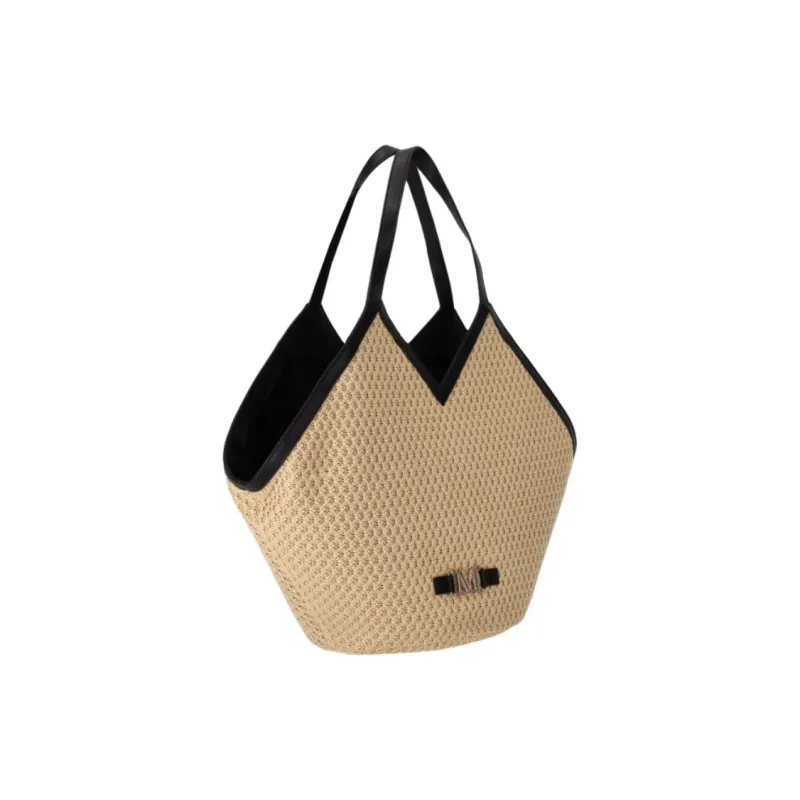 MaxMara Polyethylene Handbag Women's Beige-1