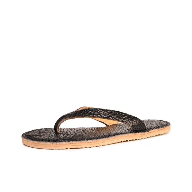Brounvanm Rubber Sole Slip Resistant Flip Flops Men's-5