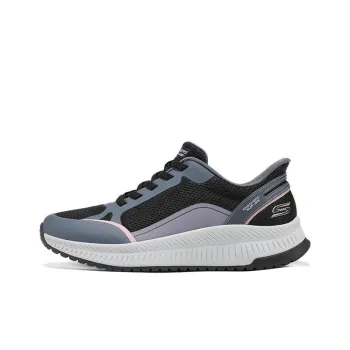 Skechers Low Top Lace Up Anti Slip Wear Resistant Low Top Casual Shoes Women's Black