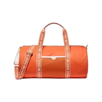 MICHAEL KORS Jet Set Nylon Travel Bag Unisex Red Clay