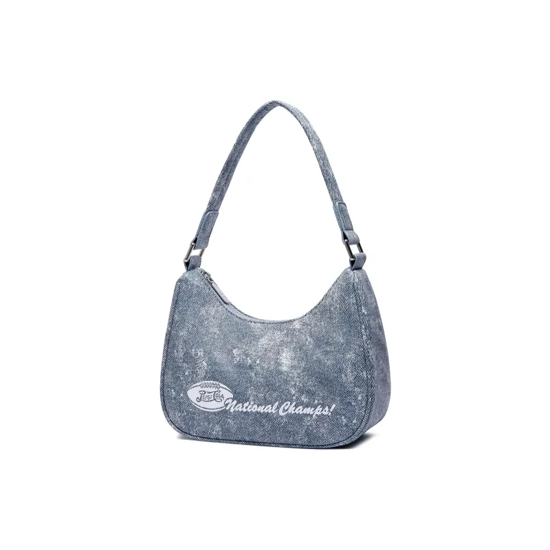 Pepsi PU Shoulder Bag Women's Denim Blue/Silver-2