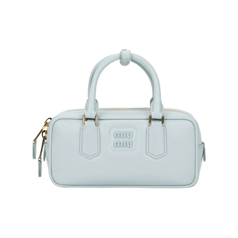MIU MIU Arcadie Series Calfskin Shoulder Bag, Crossbody Bag, Handbag Regular Women's Light Blue-0