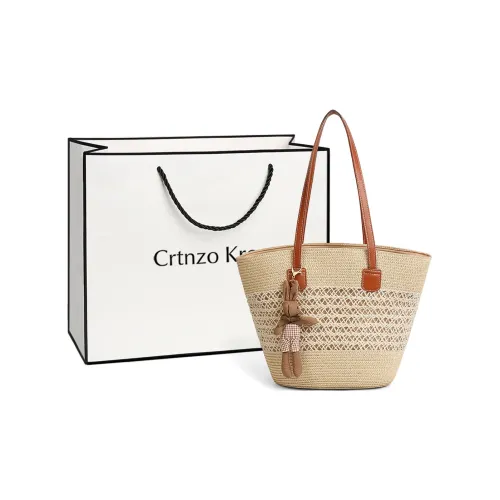 Crtnzo Kroez Fabric Shoulder Bag Regular Women's Beige