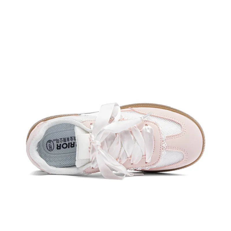 Warrior Slip Resistant, Abrasion Resistant, Breathable Low Top Skateboard Shoes Women's Beige Pink-4