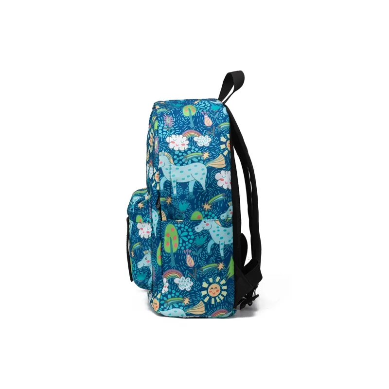 NOT ME Polyester Backpack Unisex Forest Green-4