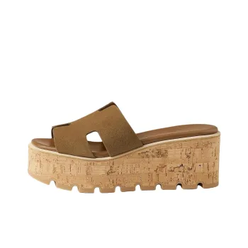 HERMES Eze Slide Slippers 6.6cm Women's Brown