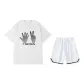 2 Pack (White Top+White Shorts)