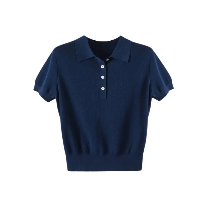 Late White Knitwear Women's Royal Blue-0