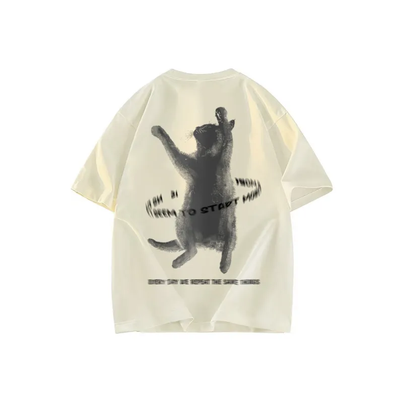 A02 T Shirts Unisex Light Beige Apricot-1