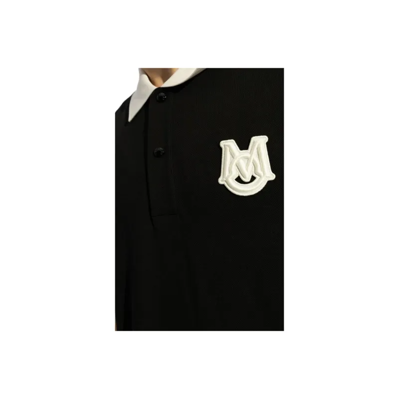 Moncler Logo Patch Short Sleeve Polo Shirt-4