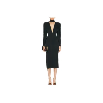 Alex Perry Long Sleeved Dress Women's Black