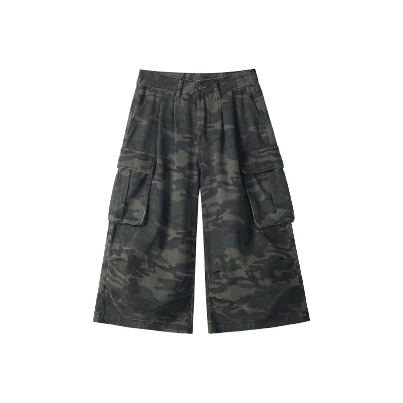 ROBINHOOD Denim Shorts Women's Camouflage-0