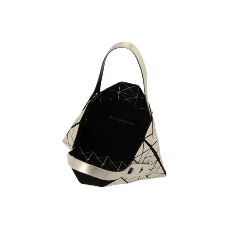 ISSEY MIYAKE Polyurethane Tote Bag, Shopping Bag, Handbag Women's Bronze-2