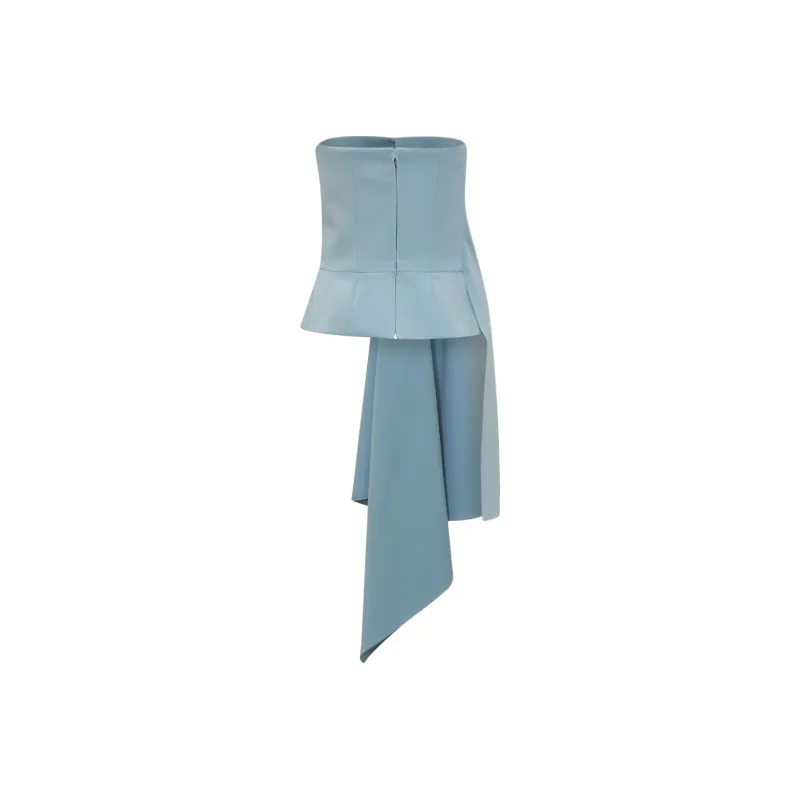 Del Core Strapless Top Women's Blue-1