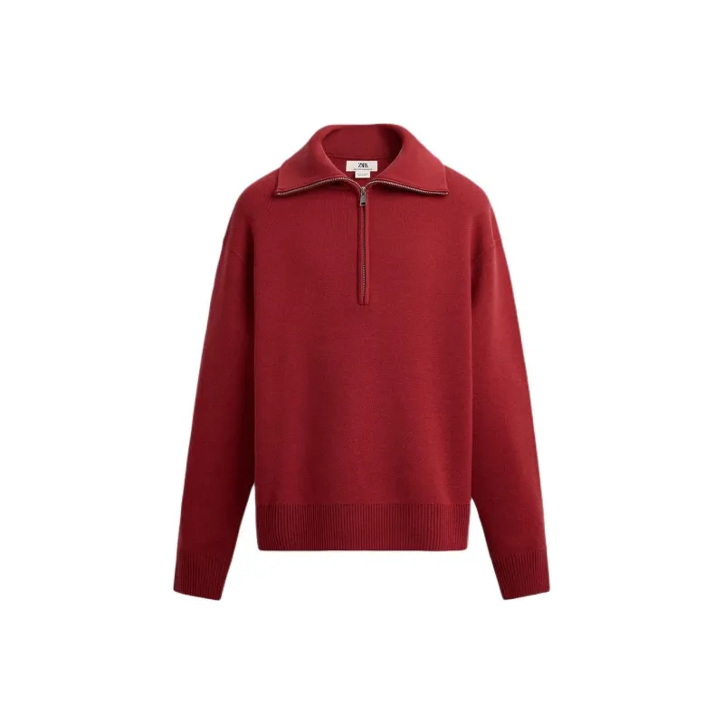 ZARA Knitwear Men Red-0