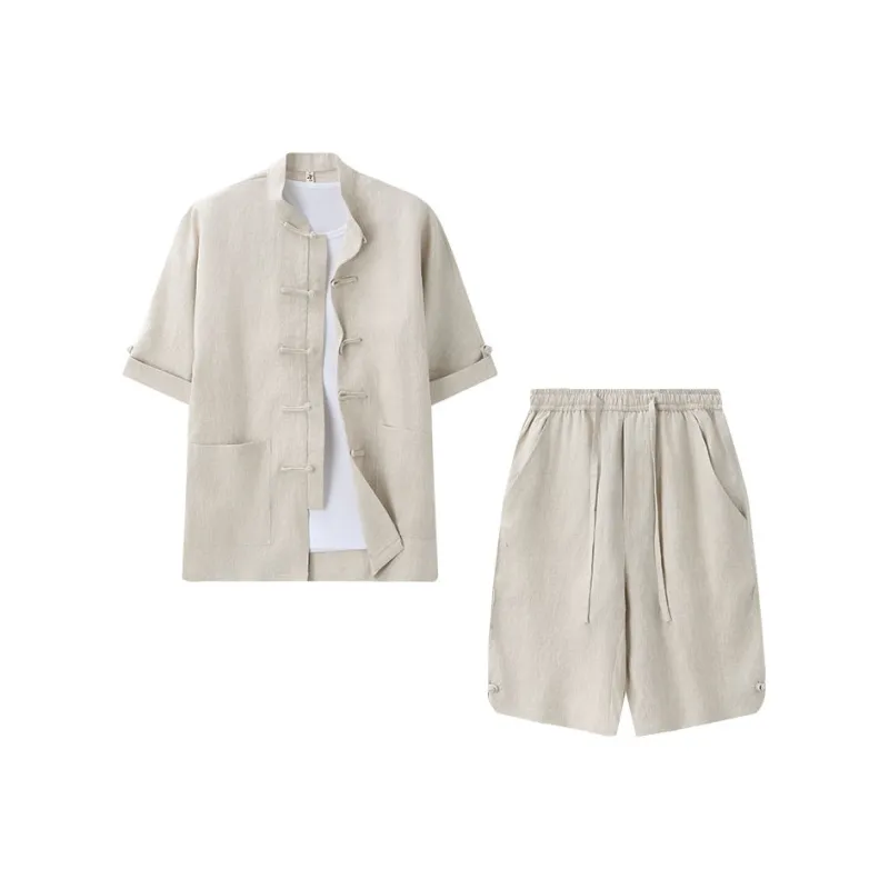 XUANSHENG Shirt Matching Set Men's-0