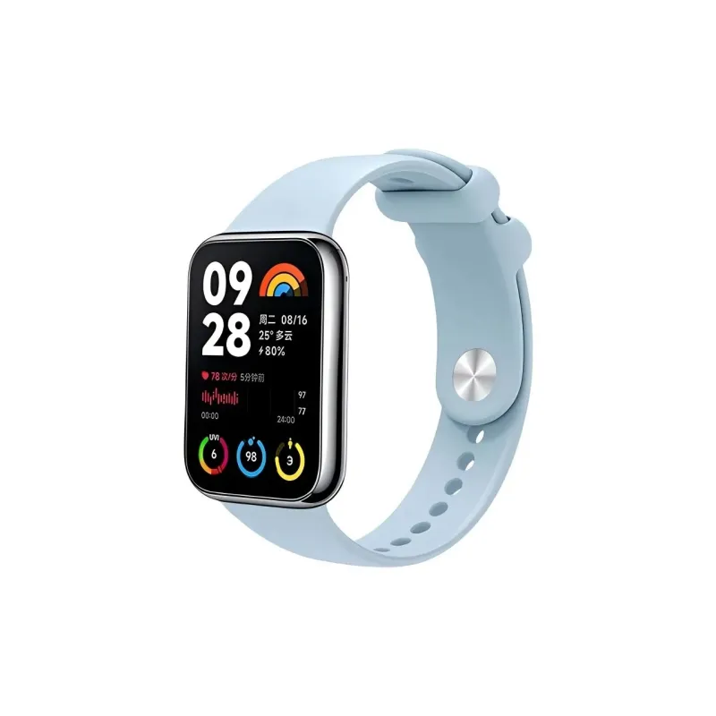 APEPALOG Xiaomi Red Beige Compatibility Watch Band Silicone Material-4