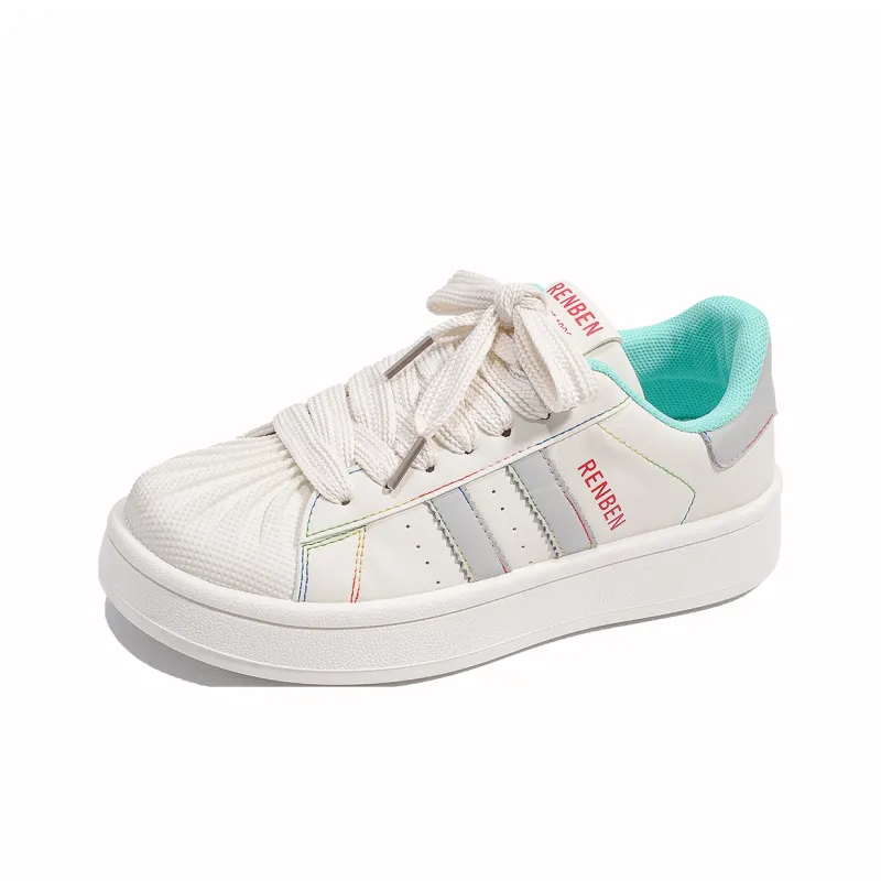 RENBEN Wear resistant And Lightweight Low Top Skateboard Shoes Women's-21