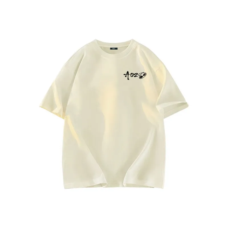 A02 T Shirts Unisex Light Beige Apricot-0