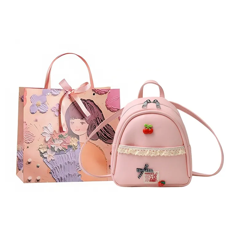 PARK DANCE PU Carry Backpack Women's Multicolor-8