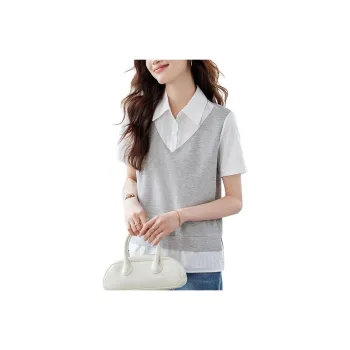 X MOOM Shirts Women's Gray & White