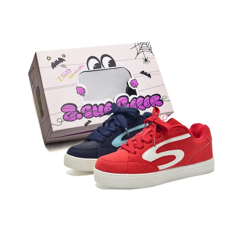 Z.SUO Coverage Slip Resistant And Abrasion Resistant Low Top Skateboard Shoes Unisex-0