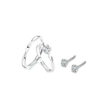 TRUE ME 999 Fine Silver Stud Earrings Unisex