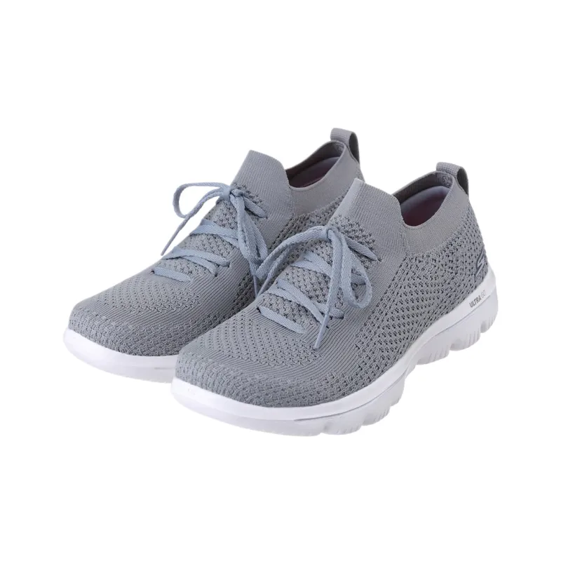 Skechers Go Walk Evolution Ultra Shock Absorbers Low Top Casual Shoes Women's Gray-2