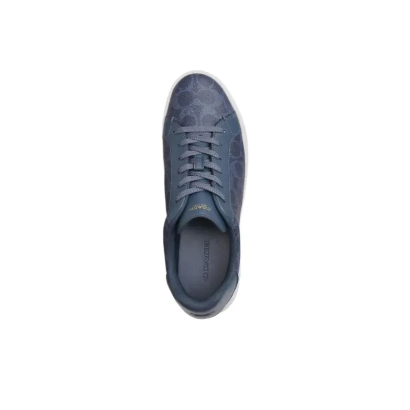 COACH High Line Low Top Skateboard Shoes Women's Blue-3