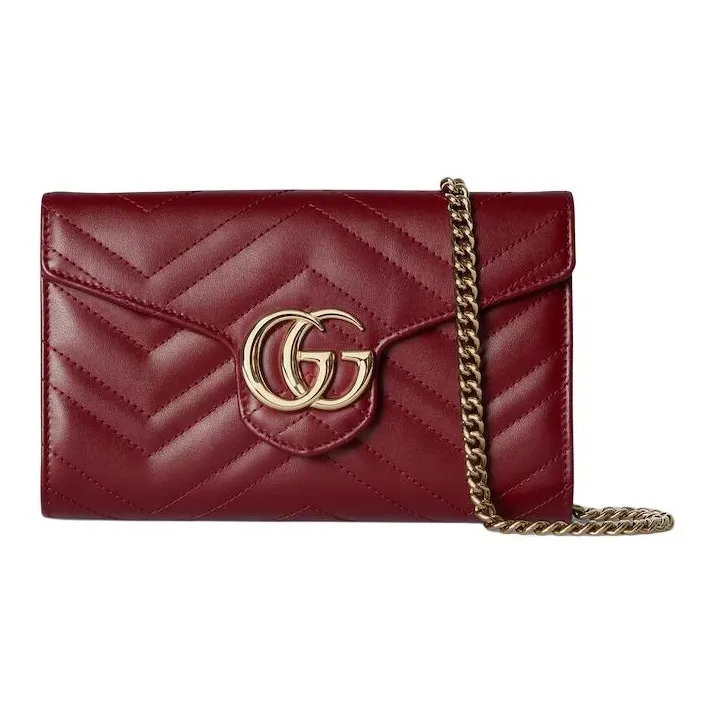 GUCCI GG Marmont Quilted Leather Wallet Regular Women's-0