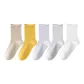 Light Brown + Ginger Yellow + Light Purple + Light Gray + White