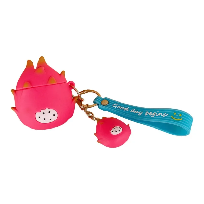Baohuguang Compatibility Apple AirPods 3/1/2/Pro Silicone Minimalist Style Fashion Parody Dragon Fruit Headphone Cases-5