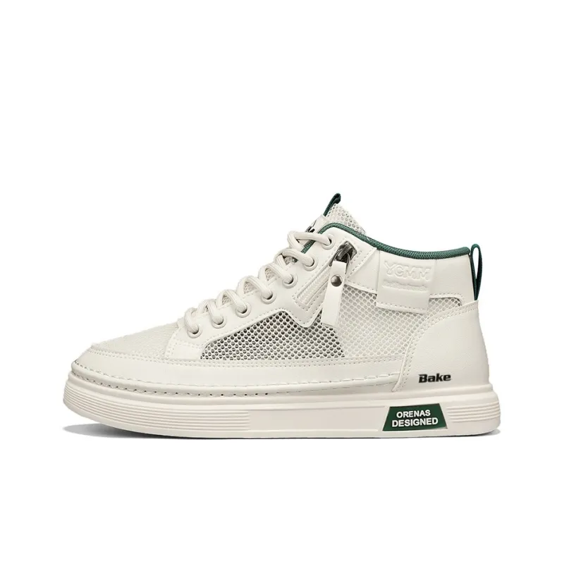 BAKE Lightweight And Breathable Mid Top Skateboard Shoes Men's-5
