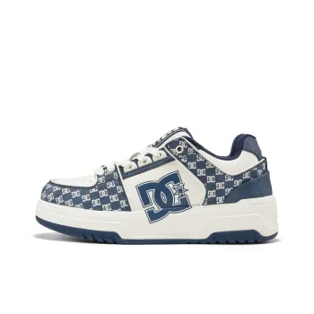 DC Shoes CAMPUS CAS Low Top Skateboard Shoes Men's Monogram White Blue