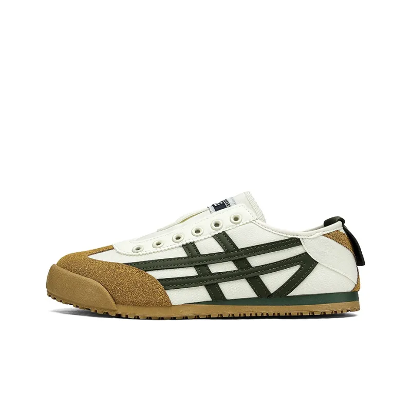 Locke Non slip Lightweight Low Top Casual Shoes Unisex Beige Dark Green-0