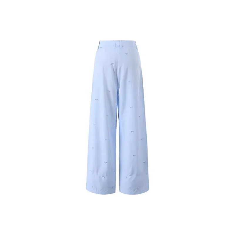 MO VOICE Casual Pants Women's Blue-1