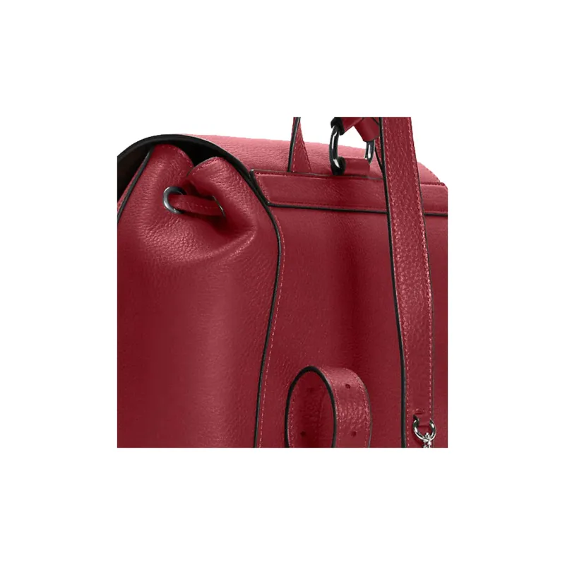 COACH Kleo Leather Backpack Medium Size Women's Cherry Red-4
