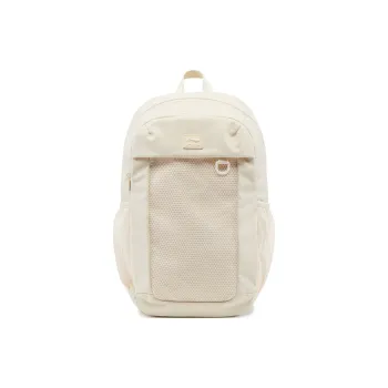 LiNing Sports Life Collection Polyester Backpack Unisex Eggnog Cream Gray