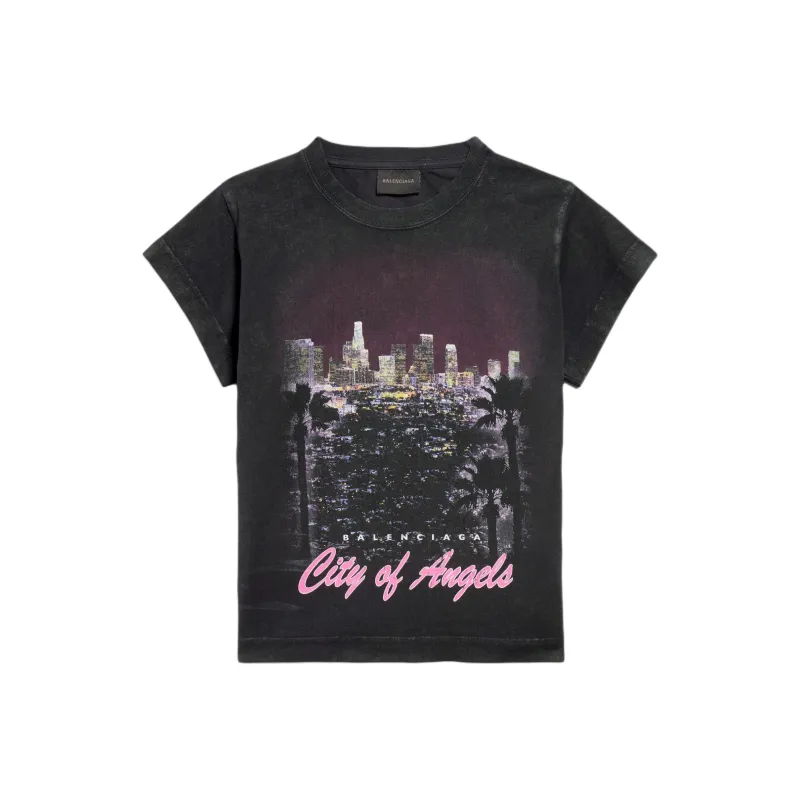 Balenciaga T Shirt Women's Black Slim Fit-0