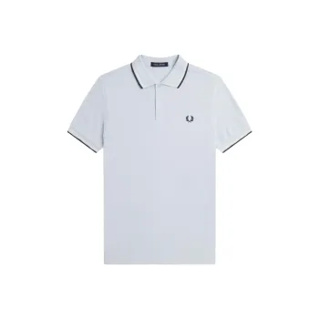 FRED PERRY Polo Shirt Men's Light Ice Color