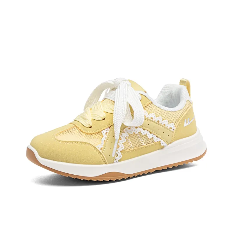 Warrior Cushioning And Breathable Low Top Casual Shoes Women's Yellow-1