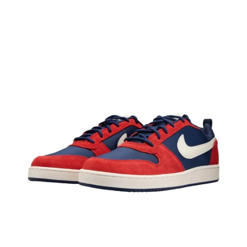 Nike Court Borough Anti Slip Wear Resistant Low Top Skateboard Shoes Men's Red Blue-2