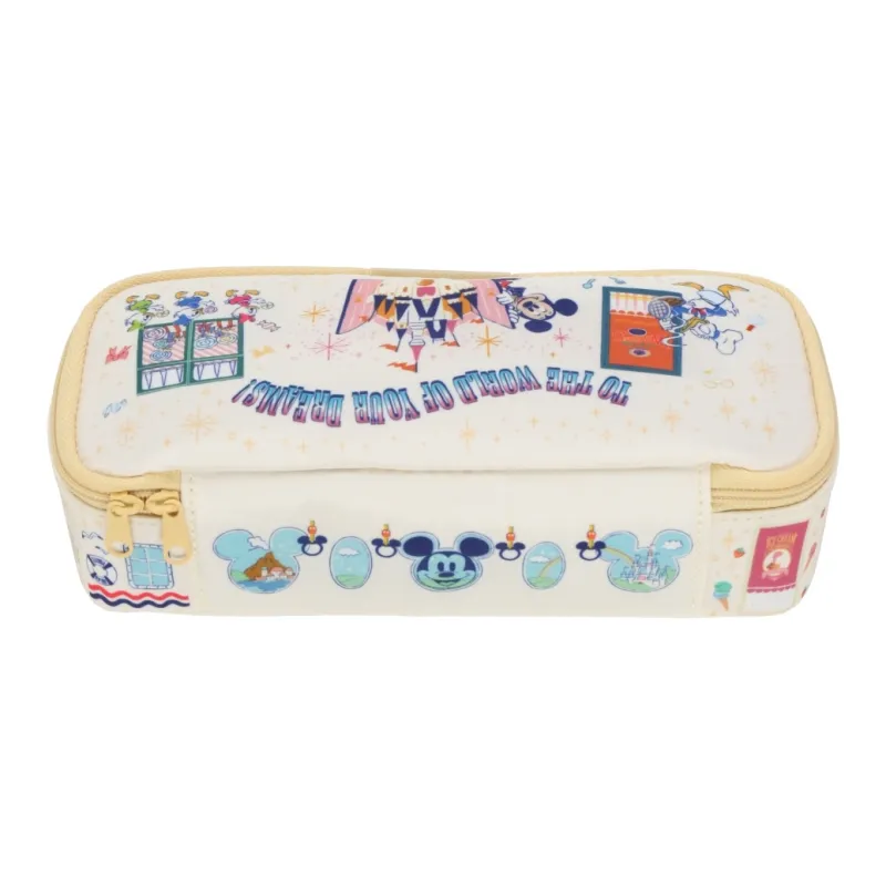 Disney x DISNEYLAND Mickey Mouse, Donald Duck Pencil Case/pencil Box Tokyo Disney-1