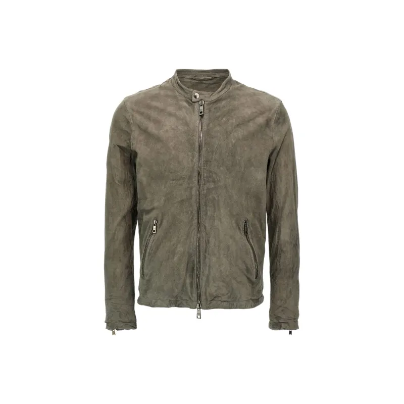 Giorgio Brato Suede Biker Jacket-0