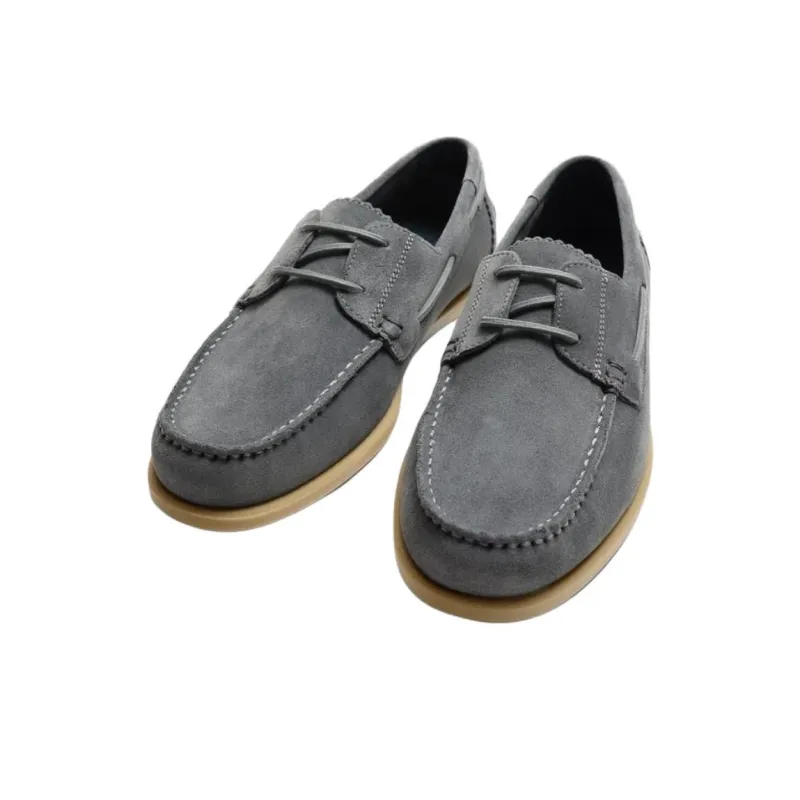ZARA Boat Shoes Men Blue-2