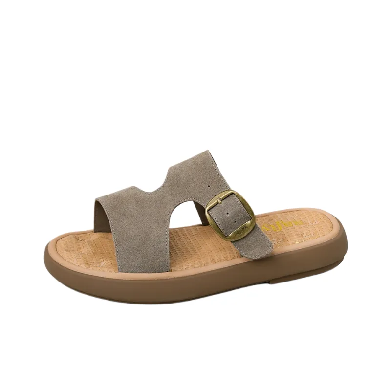 SAFIYA Slide Slippers Women's Khaki-0
