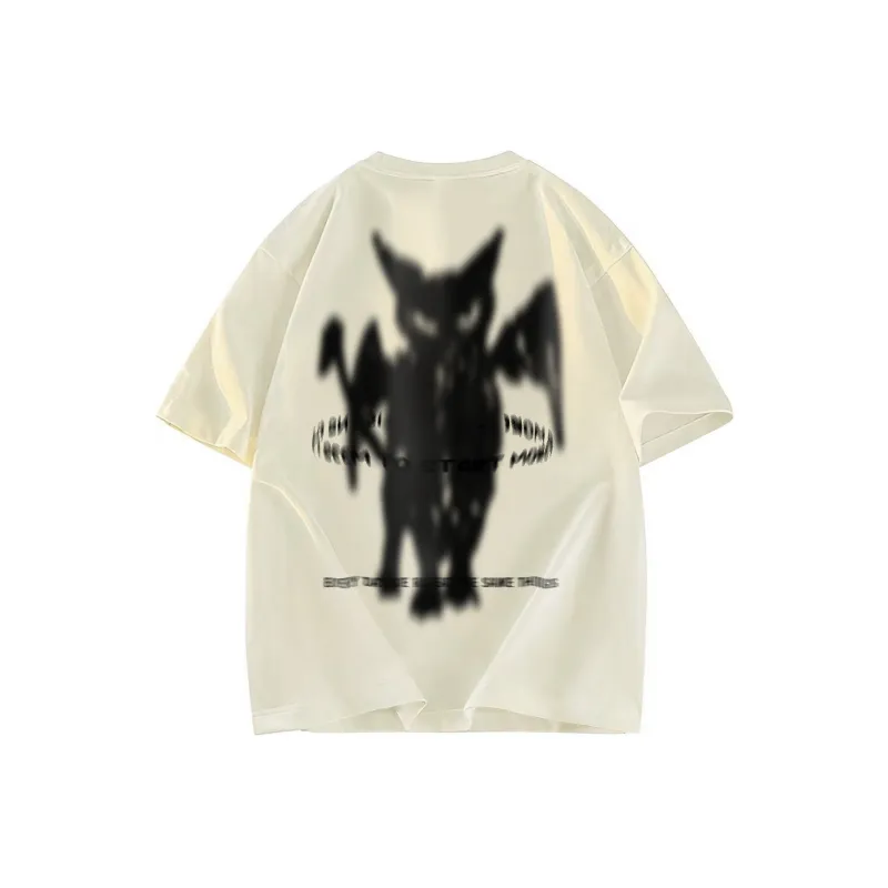 A02 T-Shirts Unisex Light Beige Apricot-1