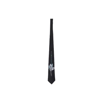 Yohji Yamamoto Silk Ties Men's Black