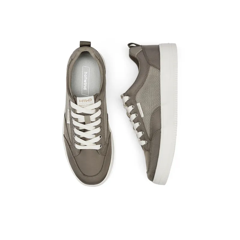Hotwind Anti Slip Wear Resistant Low Top Skateboard Shoes Men's-6
