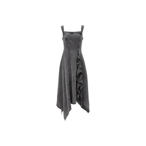 ONLY Sleeveless Dresses Women's J09 Dark Denim Gray
